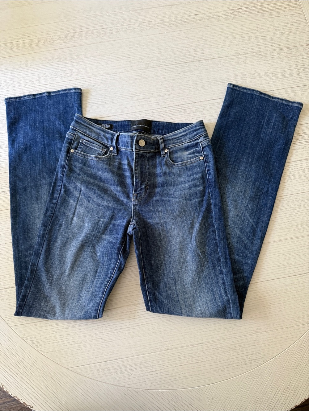 White House Black Market Women's Dark Blue Bootcut Jeans